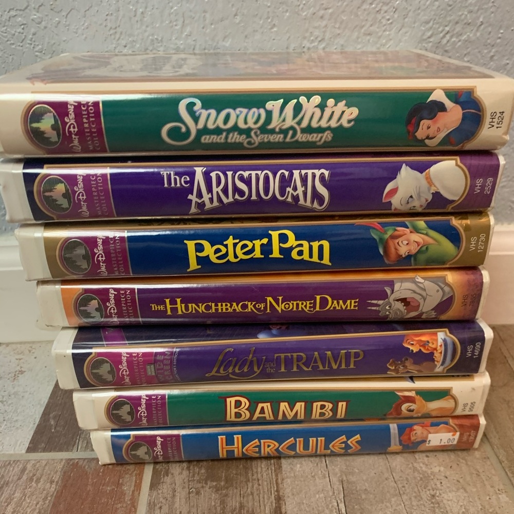 7 Classic Disney VHS
